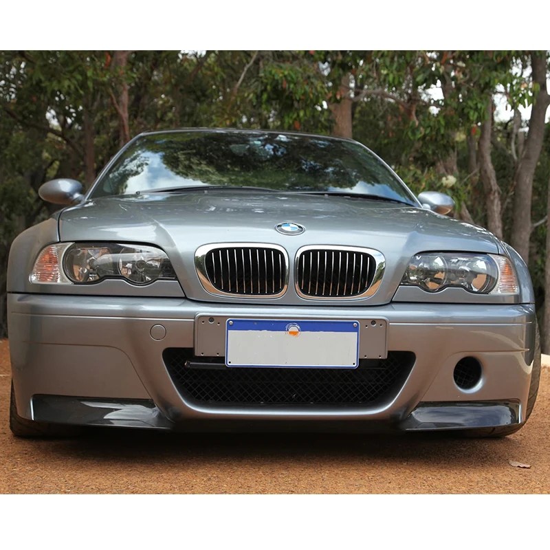 Бампер для BMW 3-Series E46 M3 2D сплиттер переднего бампера из углеродного волокна губа
