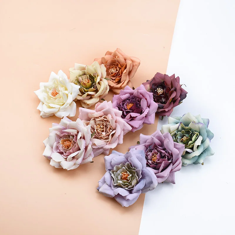 10 шт. Свадебный букет материал розы скрапбук Рождественский Декор для дома