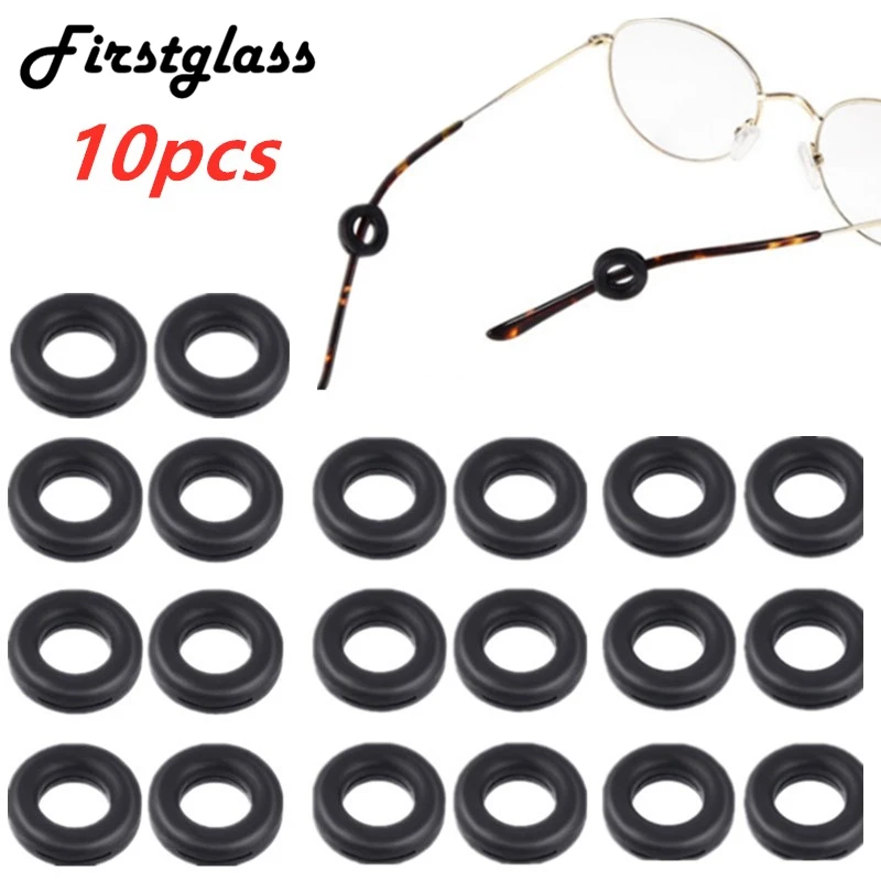 Противоскользящие очки для чтения Slicone круглый черный прозрачный держатель ушей