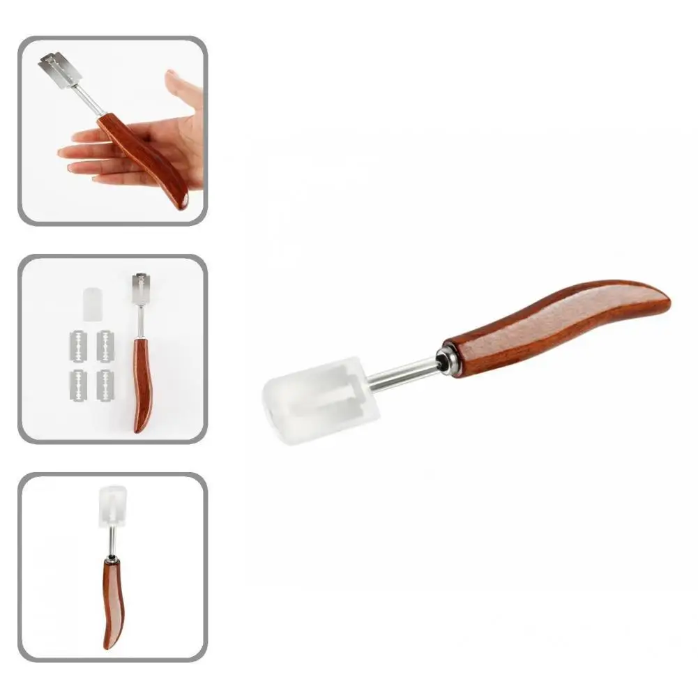 

Bread Scoring Lame Portable Bread Scoring Knife Wood Color Long Lasting Great Bread Arc Curved Scoring Knife
