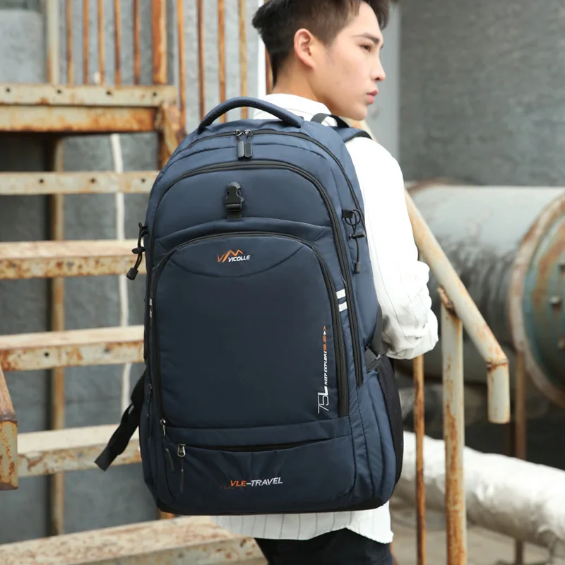 

Unisex Men Waterproof 75L Backpack Travel Pack Sports Bag Outdoor Trekking Rucksack Hiking Climbing Camping Backpack For Male