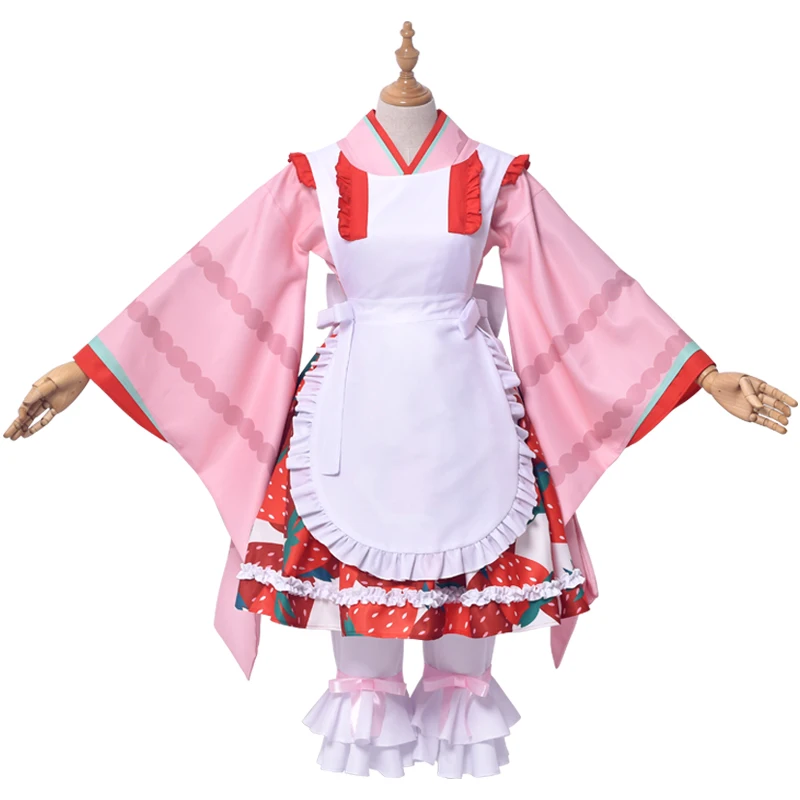 Rozen Maiden для маленькой девочки с розами Hinaichigo Kleine Beere Косплэй костюм кимоно женское