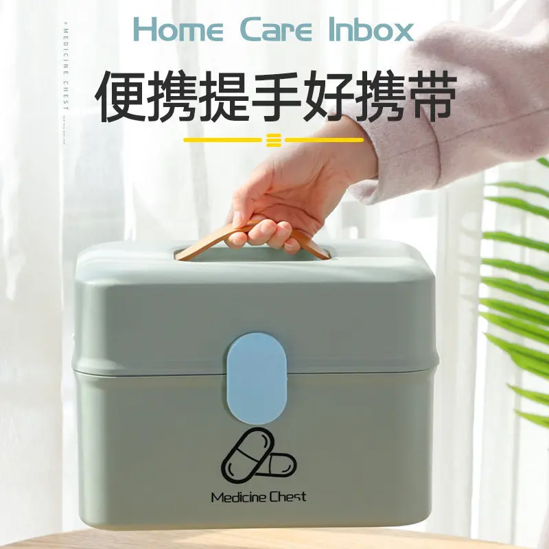 Multifunctonal Storage Box First Aid Kit Organizer With Handle Portable Kits PP Plastic Drug For Household Emergency | Спорт и