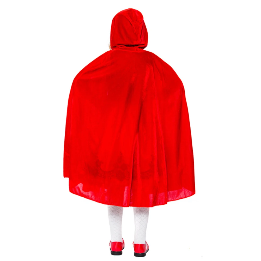 

Little Red Riding Hood Cloak Fairy Tale Girl Halloween Cosplay Costume Lively Winter Red Dress Japanese Party Vampire Costume