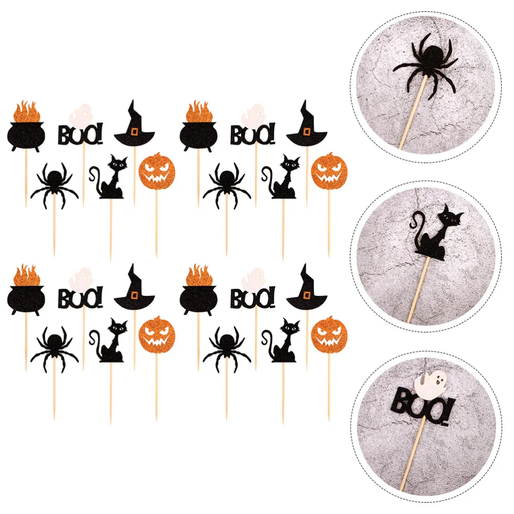 

24PCS Interesting Cake Pick Dessert Cake Decor (6 Styles)