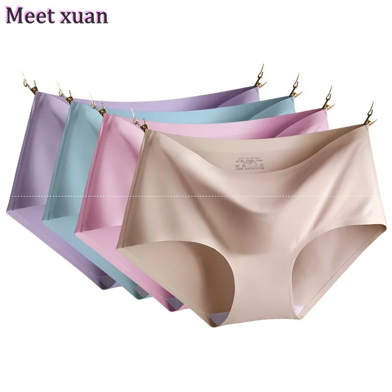 4XL женские сексуальные бесшовные трусики дышащие полые трусы размера плюс