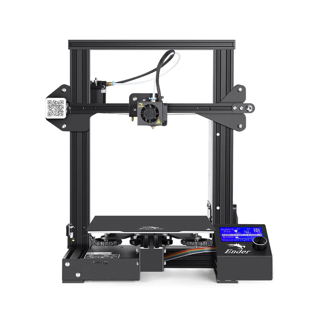 Черный Creality Ender 3 Pro 3d принтер со съемной поверхностью сборки и UL сертифицированный источник питания 220x220x250 мм DIY бытовой - Цвет: Черный