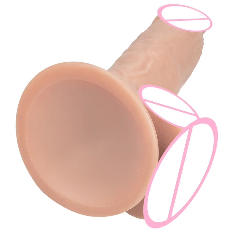 ТПЭ реалистичный мягкий Cyberskin фаллоимитатор с большим пенисом для женщин на