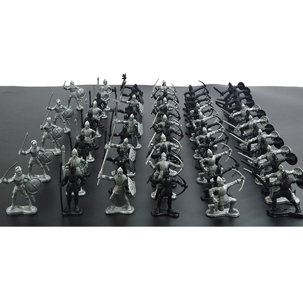 60 шт./компл. имитация военных фигурок модель статическая Детская игрушка Рыцарь