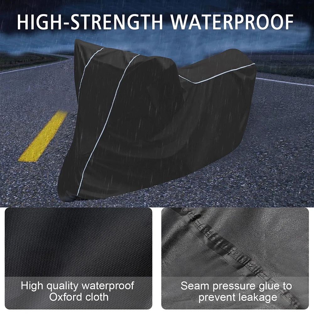 

Универсальный уличный мотоциклетный чехол, водонепроницаемый пылезащитный чехол для защиты от УФ-лучей, дождя, снега, дома и улицы