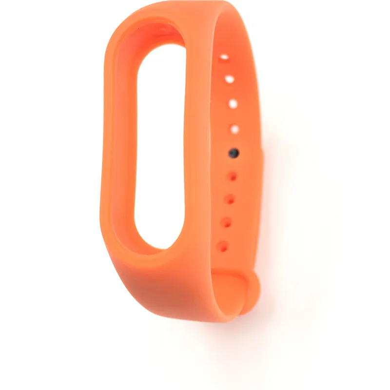 Orange 1 шт. для Xiaomi mi band 2 наручный ремень силиконовый цветной браслет для mi Band умный Браслет для Xiao mi Band 2 аксессуары - Цвет: Orange