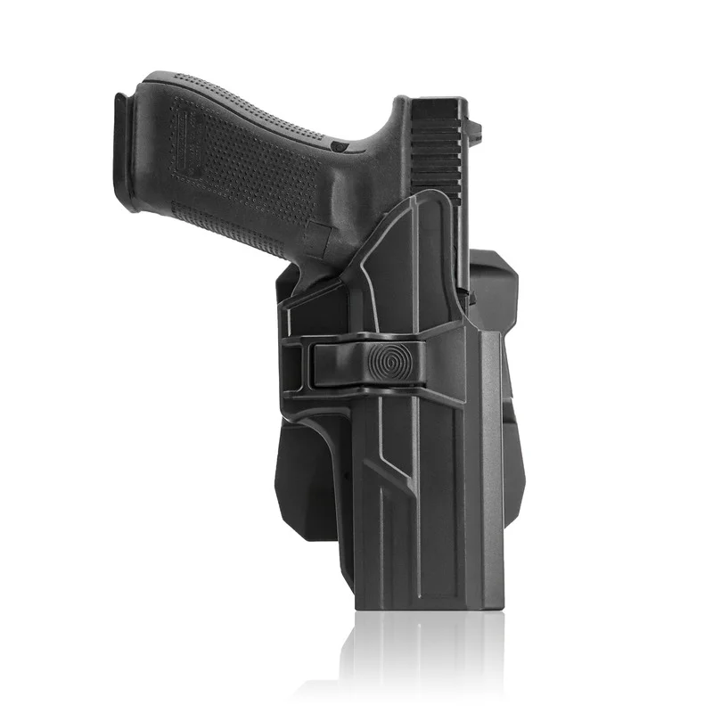 

TEGE горячая Распродажа полимерный Glock 17/22/31 правоохранительный пистолет кобура подходит для крепления весла вращение на 360 градусов регулиро...