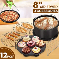 8pcs set Inch Inch Air Fryer Accessories for Gowise Phillips Cozyna and Secura Fit all Airfryer 3 73 7 4 2 5 3 5 8QT