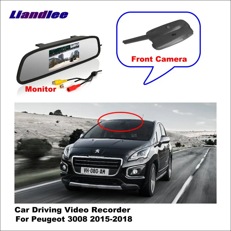 Автомобильный видеорегистратор Liandlee с Wi Fi для Peugeot 3008 4008 II 2015