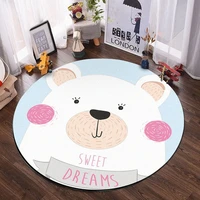 cute bear whale carpets and rug nordic style kids room bedroom animals round carpet tapete children play game non slip floor mat