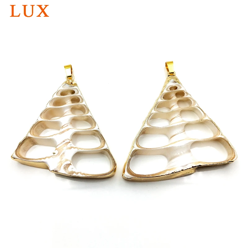 Рождественская елка кулон натуральная морская раковина ломтик действительно