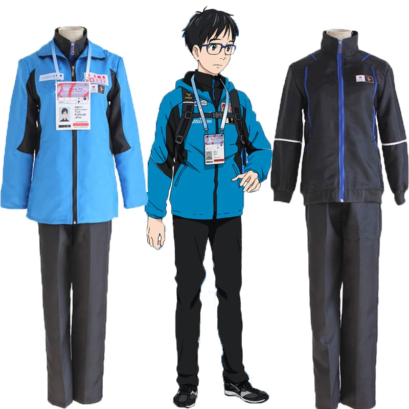 Аниме Yuri on Ice Katsuki Jacket Plisetsky Косплей Карнавал Хэллоуин костюмы унисекс японский