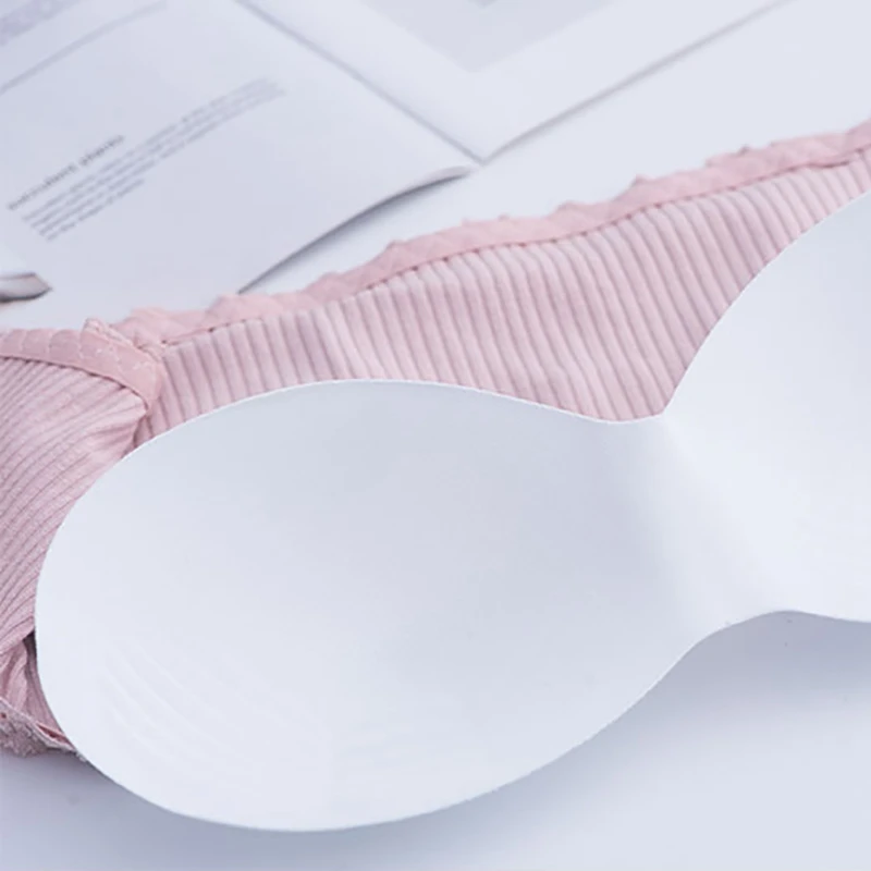 Женский короткий топ бюстгальтер без косточек на груди нижнее белье для девочек