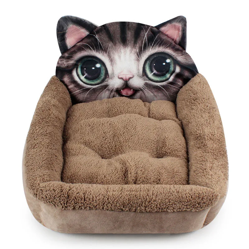 04 Fine joy милые животные Кошка Собака Pet Кровати коврики Тедди для питомца для собаки Диван домашнее животное Кошка Кровать Дом большое одеяло подушка корзина поставки - Цвет: 04