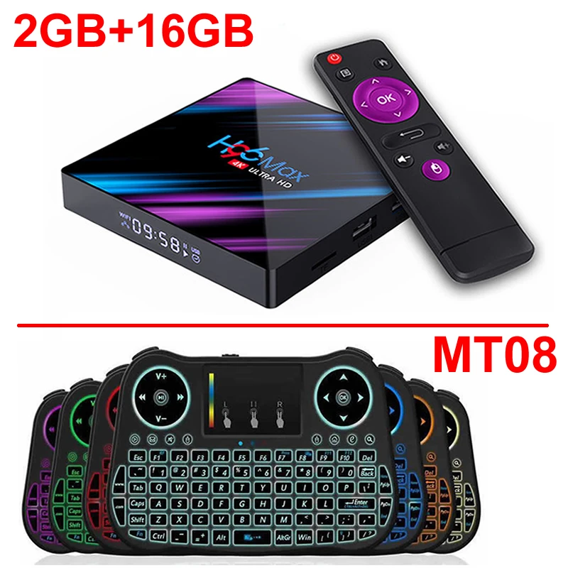 2GB 16GB add MT08 H96 MAX 3318 Android 9,0 Smart tv Box Rockchip RK3318 4 Гб ОЗУ 64 Гб ПЗУ BT4.0 USB3.0 2,4G/5G двойной wifi 3D 4K HDR телеприставка - Цвет: 2GB 16GB add MT08