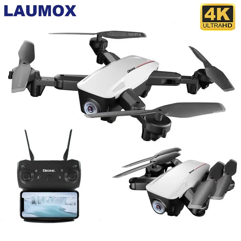 Радиоуправляемый Дрон LAUMOX LX100 с hd камерой 4K/1080P оптическое позиционирование Wi Fi FPV