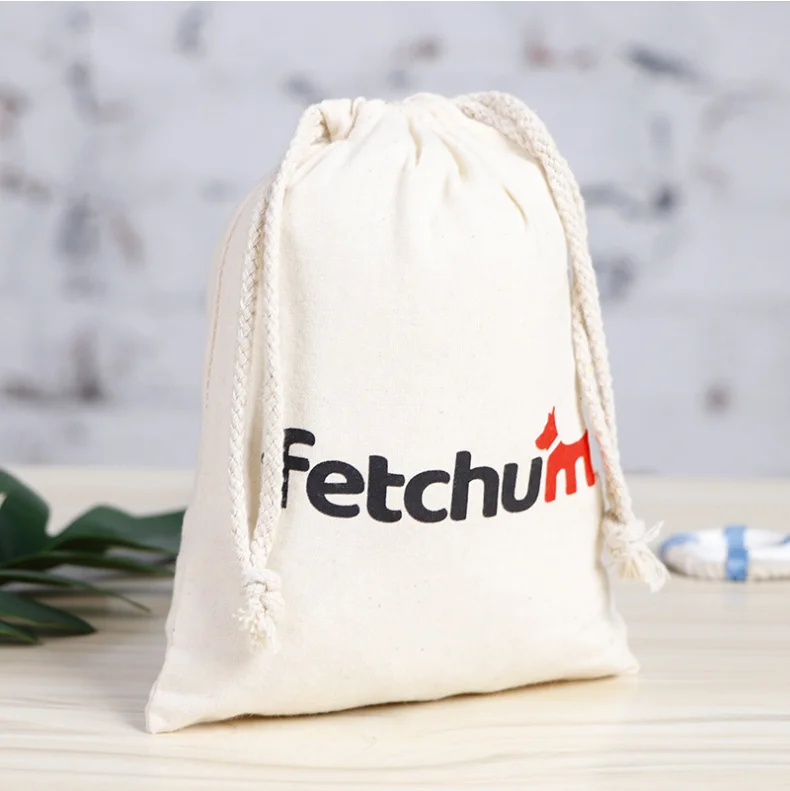 

2020 The New Customized Logo Cartoon Letter pattern Ccanvas Drawstring Bags Anniversary Gift Bag Jewelry Bag Storage Bag