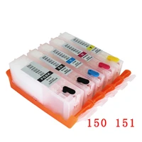 5pcs pgi 150 cli 151 refillable ink cartridge with arc chip for canon pixma ip7210 pixma mg5410 pixma mx921 printer cartridge