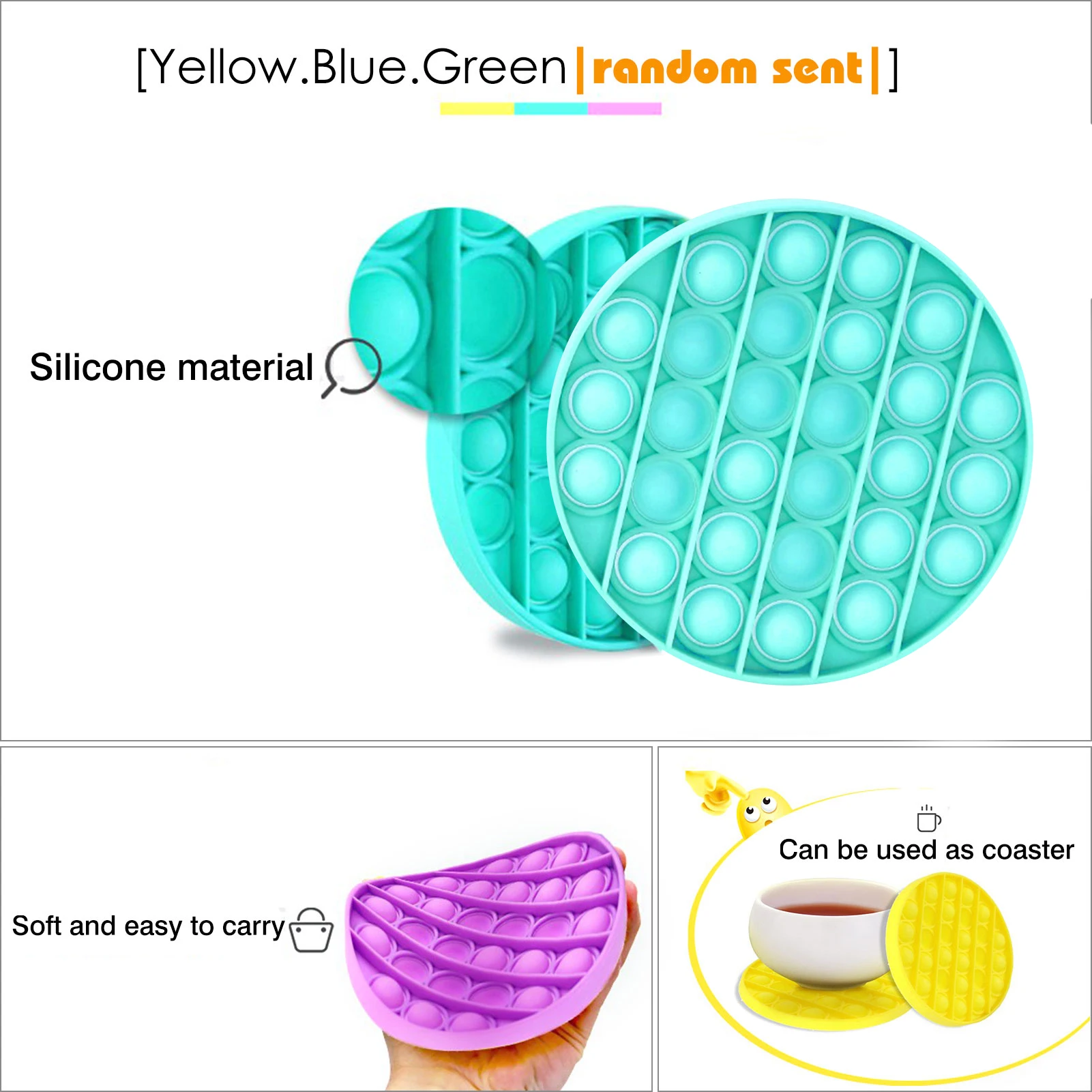 

Simple Dimple Popit Fidget Toys Push Bubble Fidget Sensory Toy Autism Special Needs Stress Reliever Kids Adult Antistresse Toy