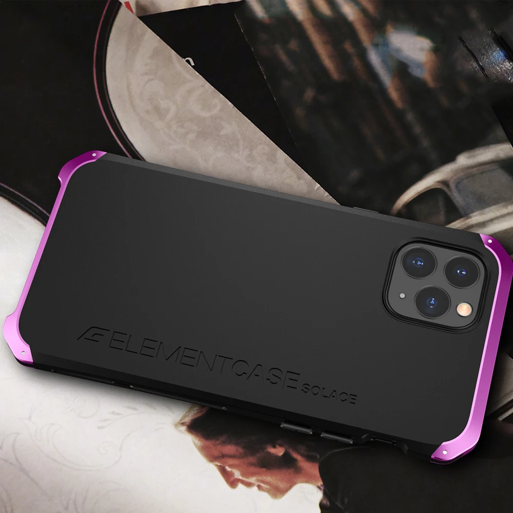 Металлический роскошный армированный чехол для Apple iPhone 11 11Pro 11ProMax противоударный