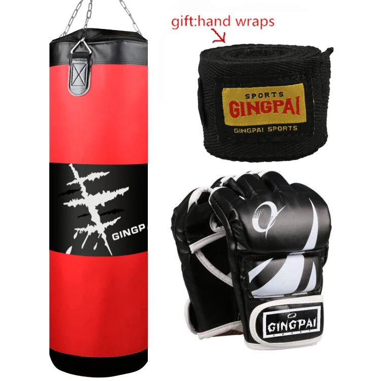 High Quality MMA Sandbags Boxing Series / sand bags (Empty Bag)100cm /Boxing Gloves Punching Bags Hand Wraps | Спорт и развлечения
