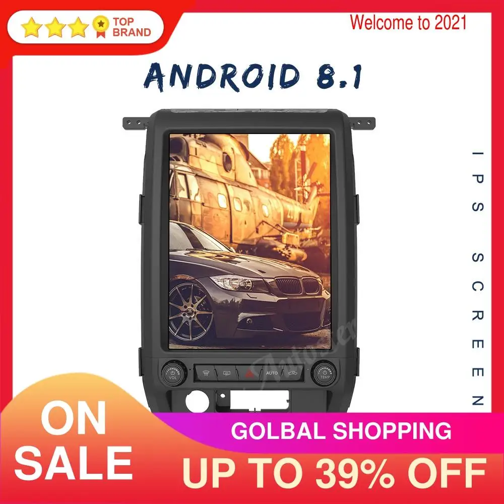

12,1 "Android 8,1 PX6 Tesla стиль Автомобильный GPS навигатор для Ford Raptor F150 2009-2014 авто стерео радио головное устройство мультимедийный плеер