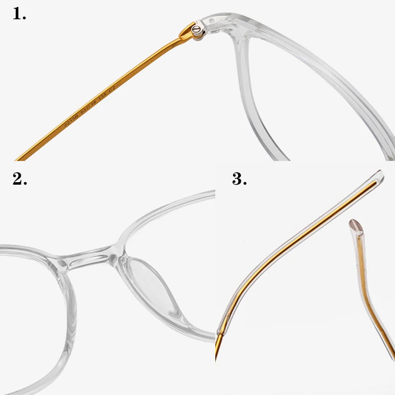 Титановая оправа для очков прозрачные оптические очки унисекс Нескользящие