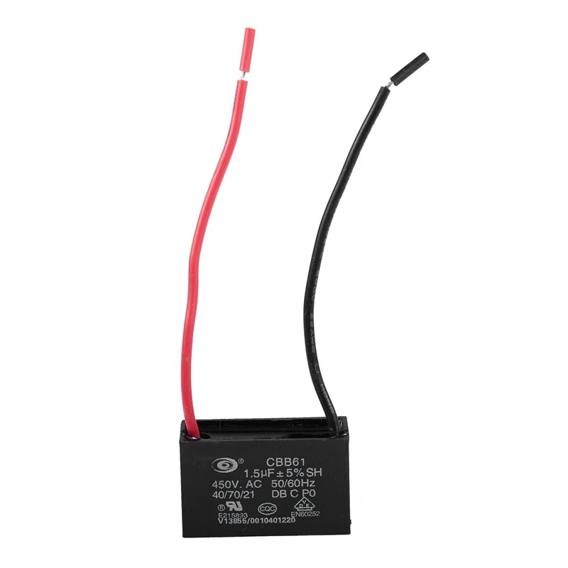 450V 1 5 мкФ 50/60Hz вентилятор моторный ходовой конденсатор с алюминиевой крышкой