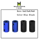 Муфта из алюминиевого сплава с отверстием, детали для 3D-принтеров 5 мм, 8 мм, голубой гибкий вал, соединительный винт, деталь для аксессуаров шагового двигателя