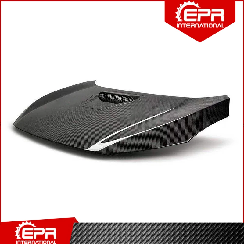 Для Civic FK7 5Door 2017+ Хэтчбек JDM TR Стиль Углеродного Волокна / Стекловолокно Облицовка Капота Комплект Обвеса Доводчик FRP Боннет Гонки на.