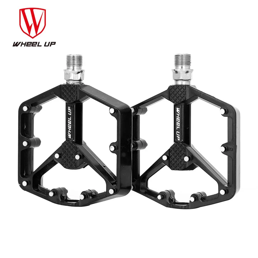 

WHEEL UP Bicycle Pedals Aluminum Alloy Ultralight Anti-slip Road Bike Pedal Wide Platform Bike Footboard Cycling Accessories