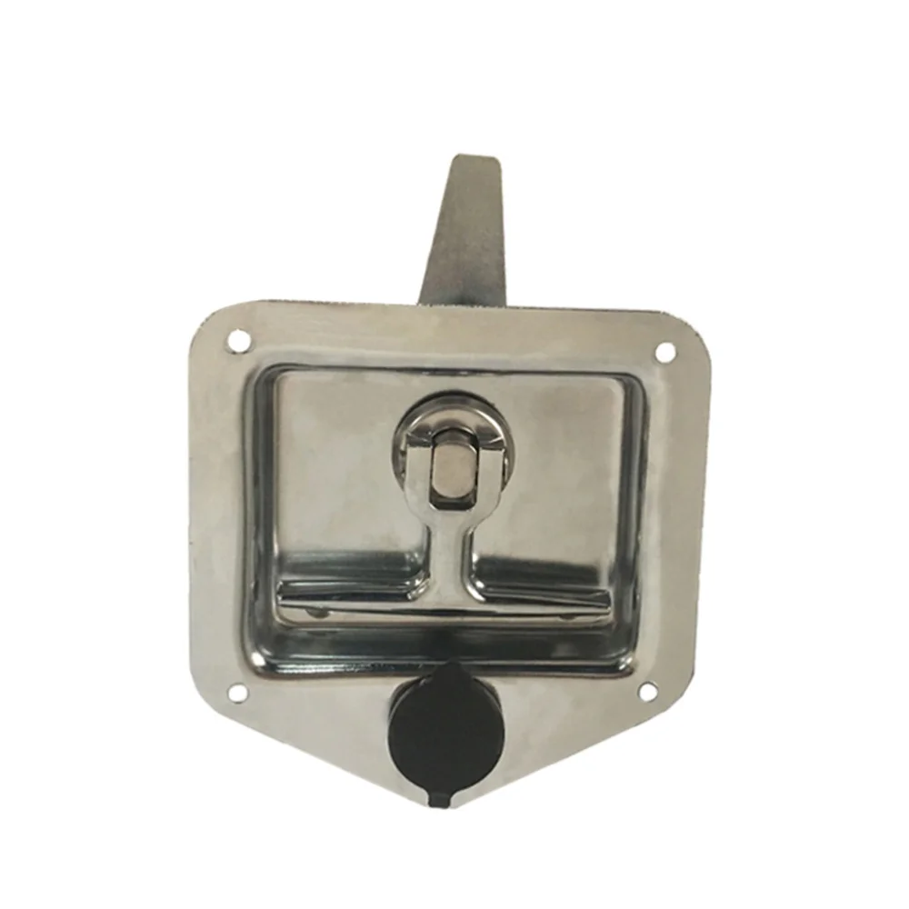 

2Pcs T Shaped Lock Tool Cabinet Lock Trucks Hanging Lock Paddle Lock Silver and Black