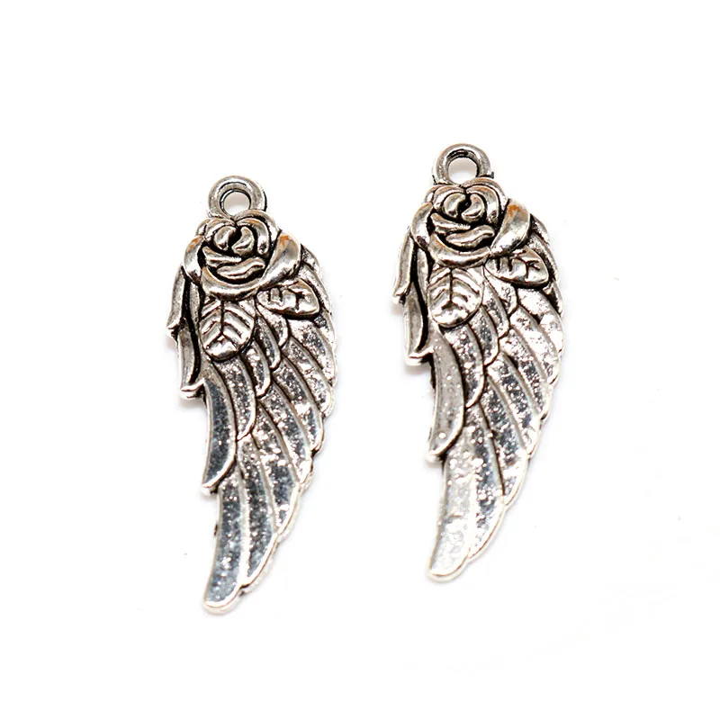 Оптовая продажа подвеска с искусственным ангелом в стиле ретро 20 шт.|Шармы| |