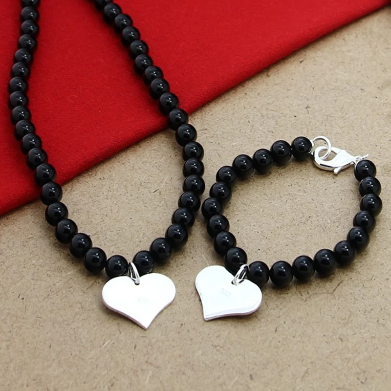 Новые модные наборы свадебных ювелирных изделий из стерлингового серебра 925