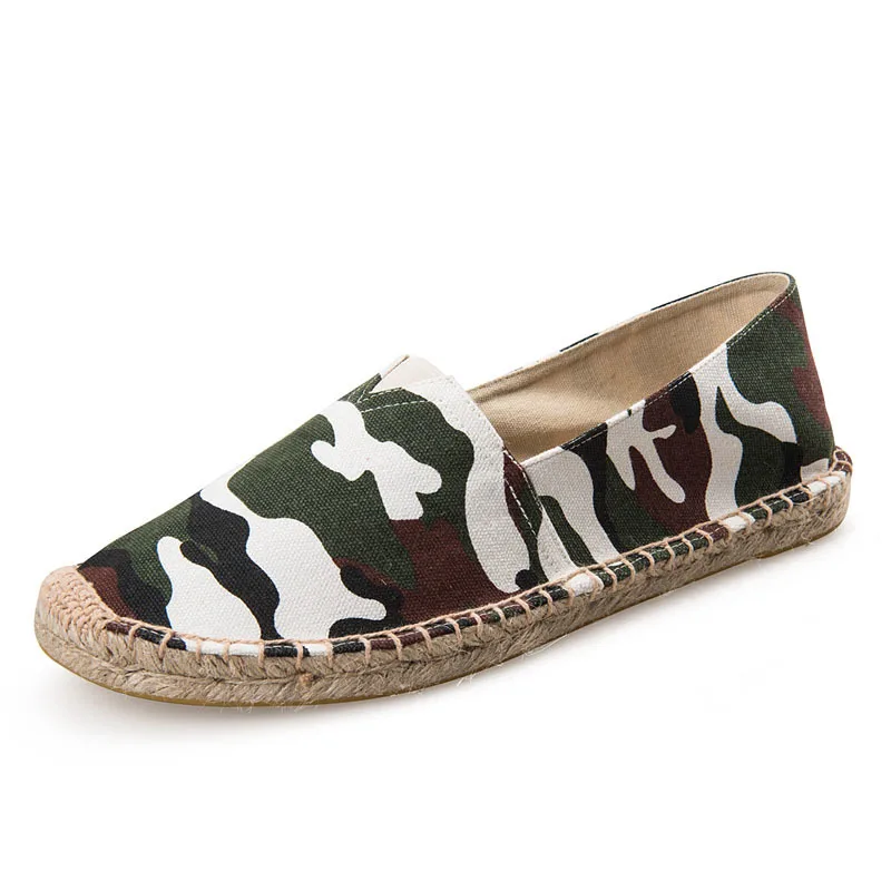 New Arrival Hot Sale Men Casual Canvas Shoes Slip On For Flats Driving Comfortable Breathable Cows Camouflage Size 44 | Обувь