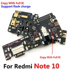 USB-порт для зарядки, микрофон, док-разъем для микрофона, плата, гибкий кабель, запасные части для Xiaomi Poco M3 Pro Redmi Note 10 5G 10 Pro 10S