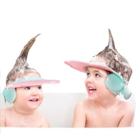 cute style lovely adjustable baby hat toddler kids shampoo bathing shower cap wash hair visor caps for baby care douchekap