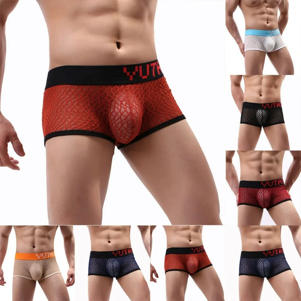 

Для мужчин дышащая Эротические трусики гламур сетки нижнее белье удобное нижнее белье трусики новый