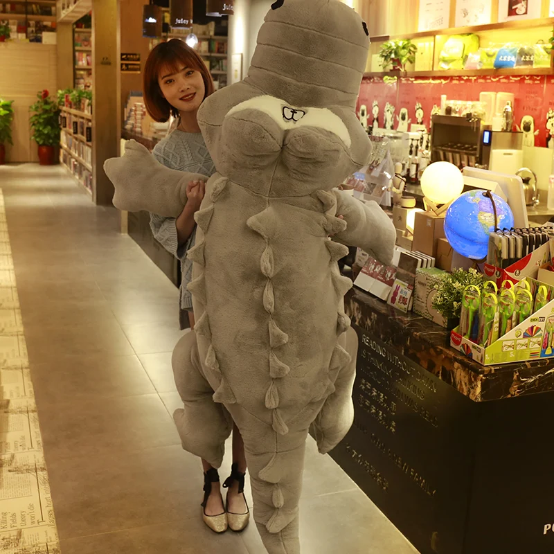 Большая мягкая плюшевая игрушка крокодил мультяшная большая Милая длинная