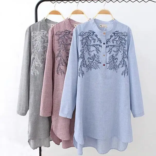 Новые блузы размера плюс женские топы художественная блузка с цветочной