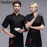 chef jacket wholesale restaurant hotel kitchen cooking clothes catering food service chef uniform cook jackets kitchen overalls