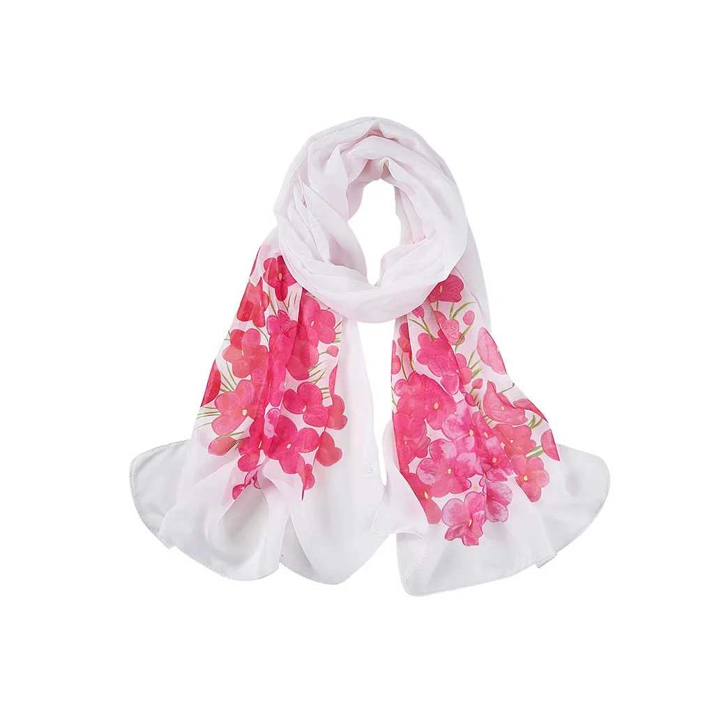 Женская Солнцезащитная накидка с принтом дамские модные шифоновые удобные шарфы