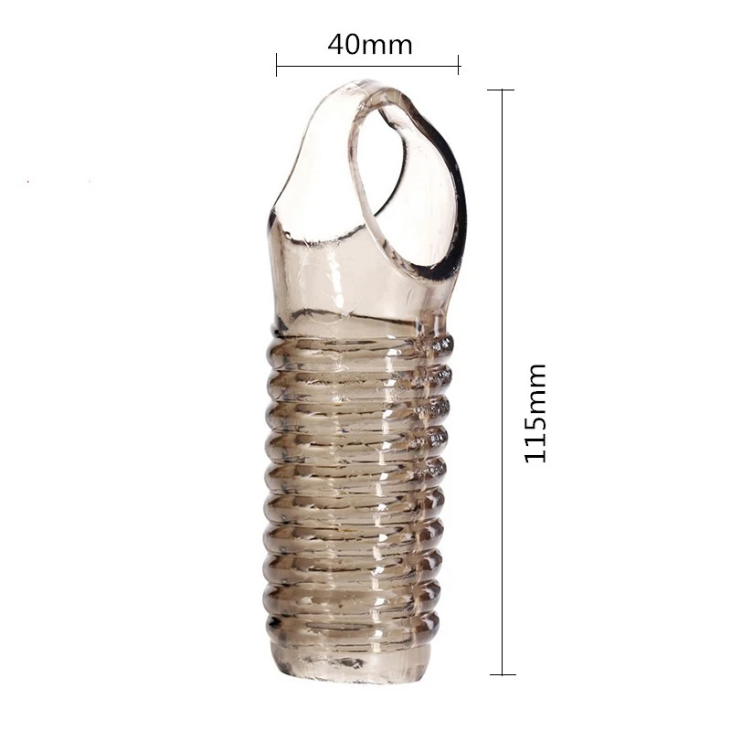 Penis Condom Cock Ring Sex Toys for Men Sleeve Ejaculation Delay Lasting Erotic Adult Long Condoms | Красота и здоровье