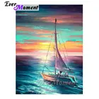 Алмазная живопись Ever Instant, полный квадратный корабль, красочная картина, художественная живопись, мозаика, вышивка, ручная работа, Декор, подарок 4Y1863