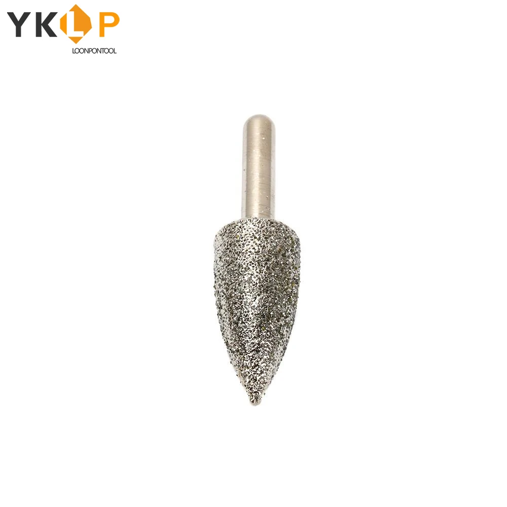 Алмазная шлифовальная головка 15 мм 6 хвостовик абразивные заусенцы в форме